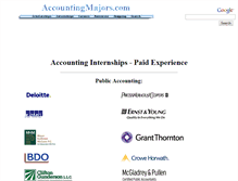 Tablet Screenshot of internships.accountingmajors.com